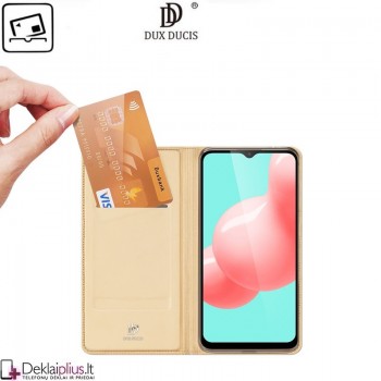 Dux Ducis dirbtinės odos atverčiamas dėklas - auksinės spalvos (Samsung A32 5G) Dux Ducis dirbtinės odos atverčiamas dėklas - auksinės spalvos (Samsung A32 5G)